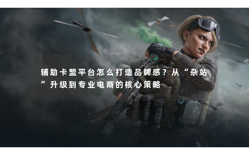 辅助卡盟平台怎么打造品牌感？从“杂站”升级到专业电商的核