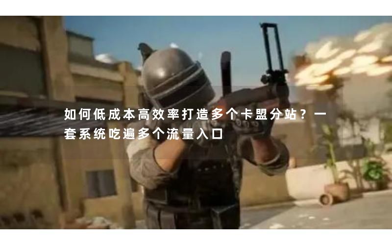 如何低成本高效率打造多个卡盟分站？一套系统吃遍多个流量入口